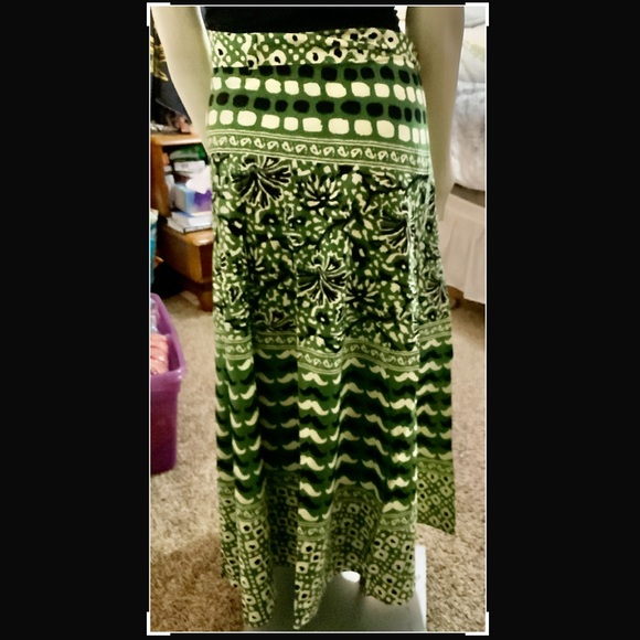 BOHO WRAP SKIRT 100% INDIA SOFT COTTON~HANDMADE - Picture 5 of 5